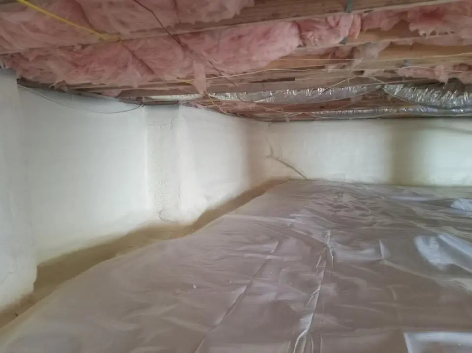 Crawl space encapsulation with closed-cell spray foam for Roof Maintenance in Nederland